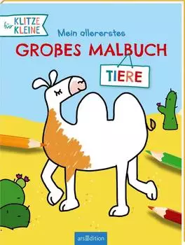 Ars Edition 135137 Mein allererstes gro&szlig;es Malbuch - Tiere