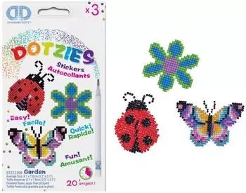 Diamond Dotz DTZ12008 Diamond Painting Sticker Garten - Anf&auml;nger/Kids