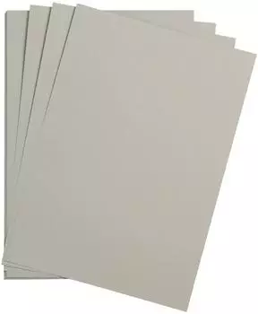 Clairefontaine Maya Bastelkarton 185g/m&sup2; 70x100cm hellgrau, 25 Bogen (975772C)