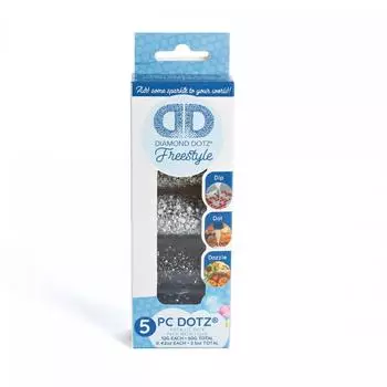 Diamond Dotz Pracht 5er Set Freestyle Steinchen in Metallicfarben