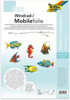 Folia Mobilefolie transparent, 5 Blatt
