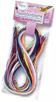 Folia Scoubidou Flechtb&auml;nder 1m, 30 St&uuml;ck