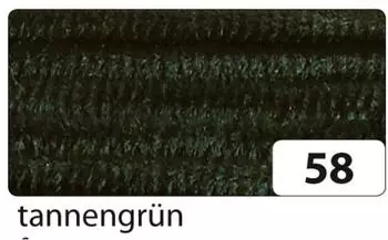 Folia Chenilledraht tannengr&uuml;n L 50 cm &Oslash; 8 mm