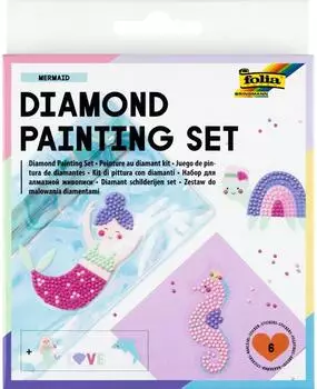 Folia Diamond Painting Set Meerjungfrau, 6 Teile