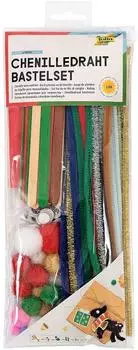 Folia Chenilledraht Bastelset WINTER, 199 Teile