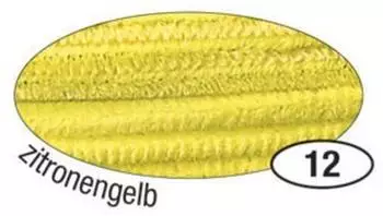 Folia Chenilledraht zitronengelb L 50 cm, &Oslash; 8 mm