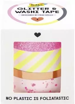 Folia Deko-Klebeband Washi-Tape, 4er Set