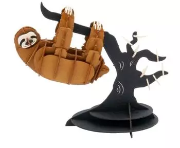 Fridolin Papiermodell 3D Faultier