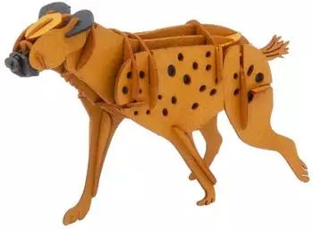 Fridolin 3D-Modell, Hyäne, Spezialkarton, gelasert