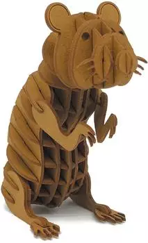 Fridolin 3D Papiermodell - Feldhamster
