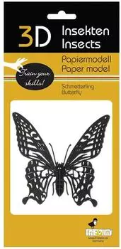 Fridolin 3D Papiermodell Schmetterling