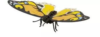 Fridolin 3D-Modell, Bunter Schmetterling, gelasert