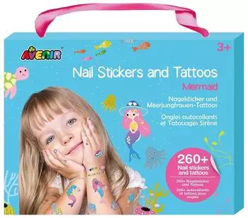 Avenir Carletto 260Nagelsticker & Tattoos Meerjungfrau