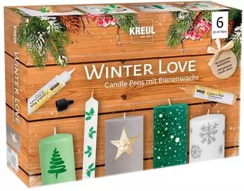 Kreul KREUL 49759 Candle Pen 6er Set Winter Love