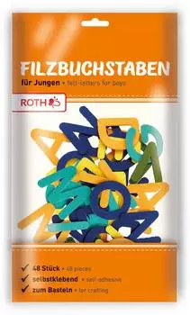 Roth Filzbuchstaben selbstklebend Jungen