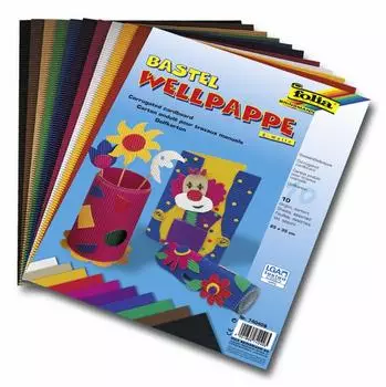 Folia Bastelwellpappe 50x70cm pazifikblau (741033)