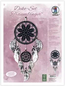 Ursus URSUS Deko Set Traumf&auml;nger schwarz / silber