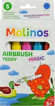 Malinos Airbrush Magic 5er Teddy mit Schablone A6 (300967)