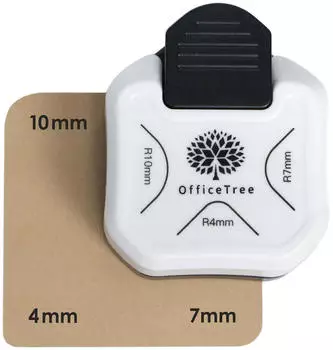 OfficeTree 3-in-1 Eckenabrunder Papierstanzer