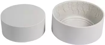 Rayher Silikon-Gie&szlig;form Schale Wichtelrand &Oslash; 13,5 cm Grau