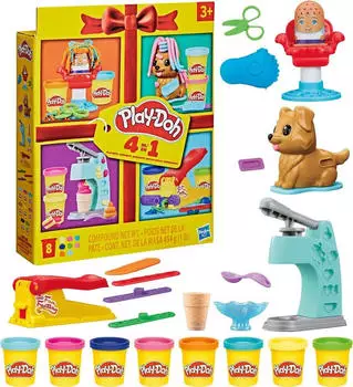 Hasbro Play-Doh 4-in-1 Knetspielset G3476