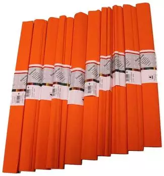 Werola Krepppapier hellrotorange 50x250cm, 10 Stück (12061109)