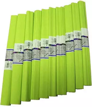 Werola Feinkrepp-Papier apfelgrün 50x250cm, 10 Rollen (12061-110)