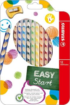 STABILO EASYcolors 12er Pack mit Spitzer Linkshänder