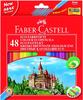 FABER CASTELL 120148, FABER CASTELL Farbstiftetui Castle 48ST sort