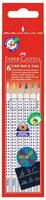 FABER-CASTELL Heft- und Tafelstift Colour GRIP, 6er Etui, Sie erhalten 1...