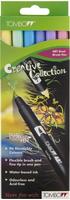 Tombow ABT-6P-2, Tombow ABT Dual Brush-Pens farbsortiert, 6 St. ABT-6P-2