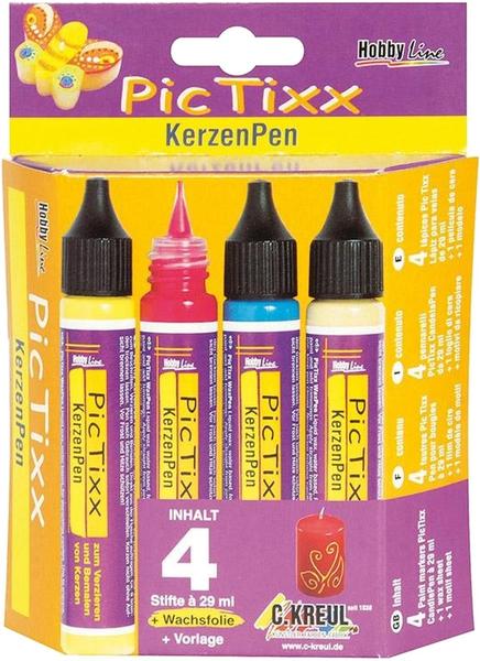 C. Kreul Hobby Line PicTixx-Set Kerzen Pen 4x29ml (49790)