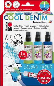 Marabu Fashion-Spray Cool Denim 3 x 100 ml