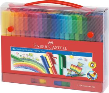 Faber-Castell Koffer Connector Filzstifte 60-teilig