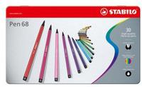 STABILO Pen 68 - 1 mm - 30 St&uuml;ck(e) - Metal Box - 30 assorted colours