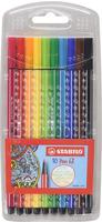 STABILO 6810/PL Premium-Filzstift - STABILO Pen 68 - 10er Pack - mit 10 verschiedenen