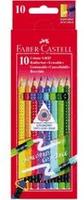 Faber-Castell 116613, FABER-CASTELL Buntstift Colour GRIP Radierbare - 10 Farben