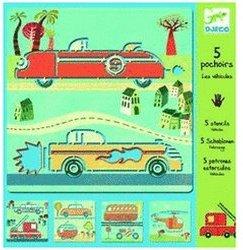 Djeco 5 Schablonen Fahrzeuge (08855)