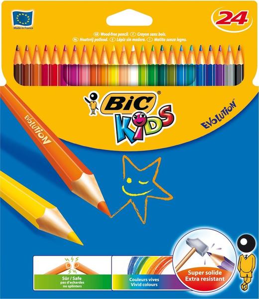 BIC Kids Evolution Buntstifte 24 Stück (829733) Test TOP Angebote ab 8,59 €  (Januar 2023)
