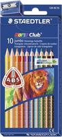 STAEDTLER Noris Club jumbo Buntstifte farbsortiert, 10 St.