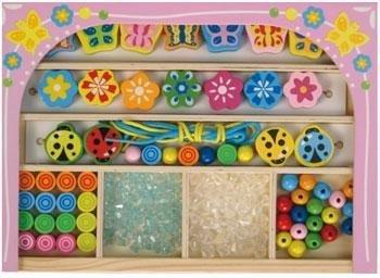 Lena Holzperlen F&auml;del-Set Party Beads