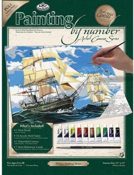 Royal & Langnickel Malen nach Zahlen Leinwand Segelschiffe (PCL1)
