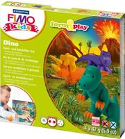 FIMO 8034 07 LY, FIMO kids Modellier-Set Form & Play "Dino", Level 2