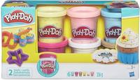 Play-Doh Knete B3423EU6, Konfettiknete, ab 3 Jahren, farbig sortiert, 6 Dosen je 56g,