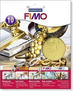 Fimo Blattmetall 10 Blatt gold