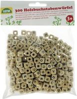 LENA 32005, LENA 32005 Holz-Buchstabenw&uuml;rfel, 300-teilig