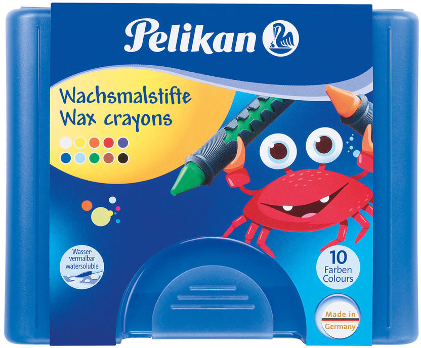 Pelikan Wachsmalstifte mit Schiebehülse 655 10er Box 723155 Test TOP  Angebote ab 0,90 € (Dezember 2022)