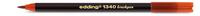 Edding Brush-Pen 1340 Pinselstift, rot, Pinselspitze flexibel, 1-3 mm