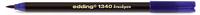 Edding Brush-Pen 1340 Pinselstift, blau, Pinselspitze flexibel, 1-3 mm