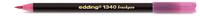 Edding Brush-Pen 1340 Pinselstift, pink, Pinselspitze flexibel, 1-3 mm